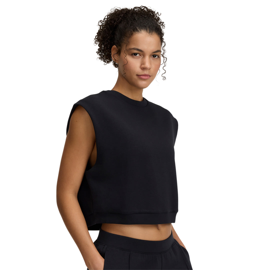 Under Armour Women Unstoppable Fleece Short Sleeve Top | 1389684-001