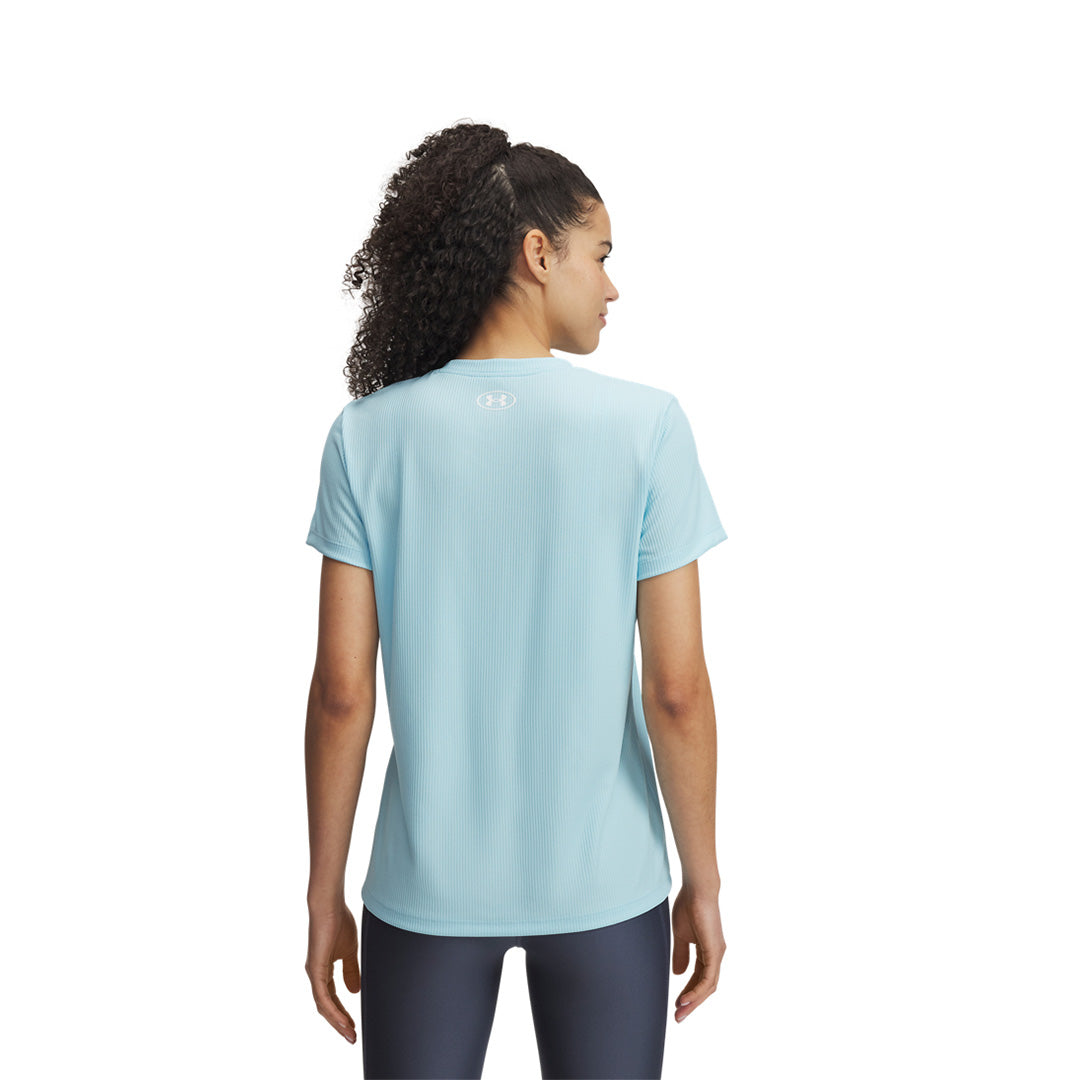 Under Armour Women Tech Rib Short Sleeve | 1389852-494