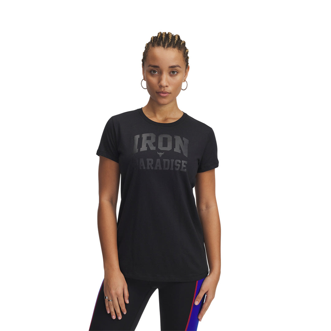 Under Armour Women Project Rock Iron Paradise Short Sleeve | 1390086-001