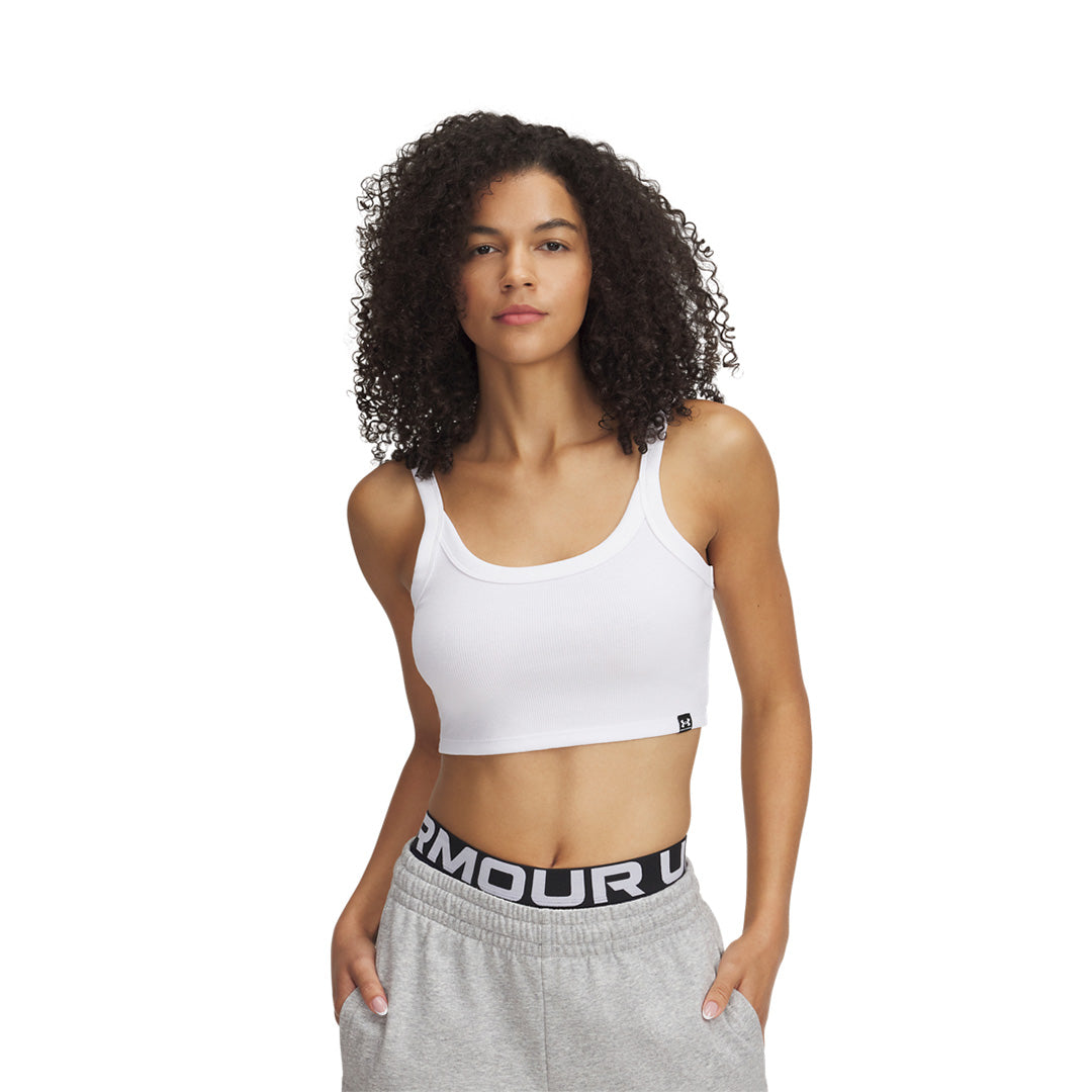 Under Armour Women Rival Rib Baby Tank | 6000265-100