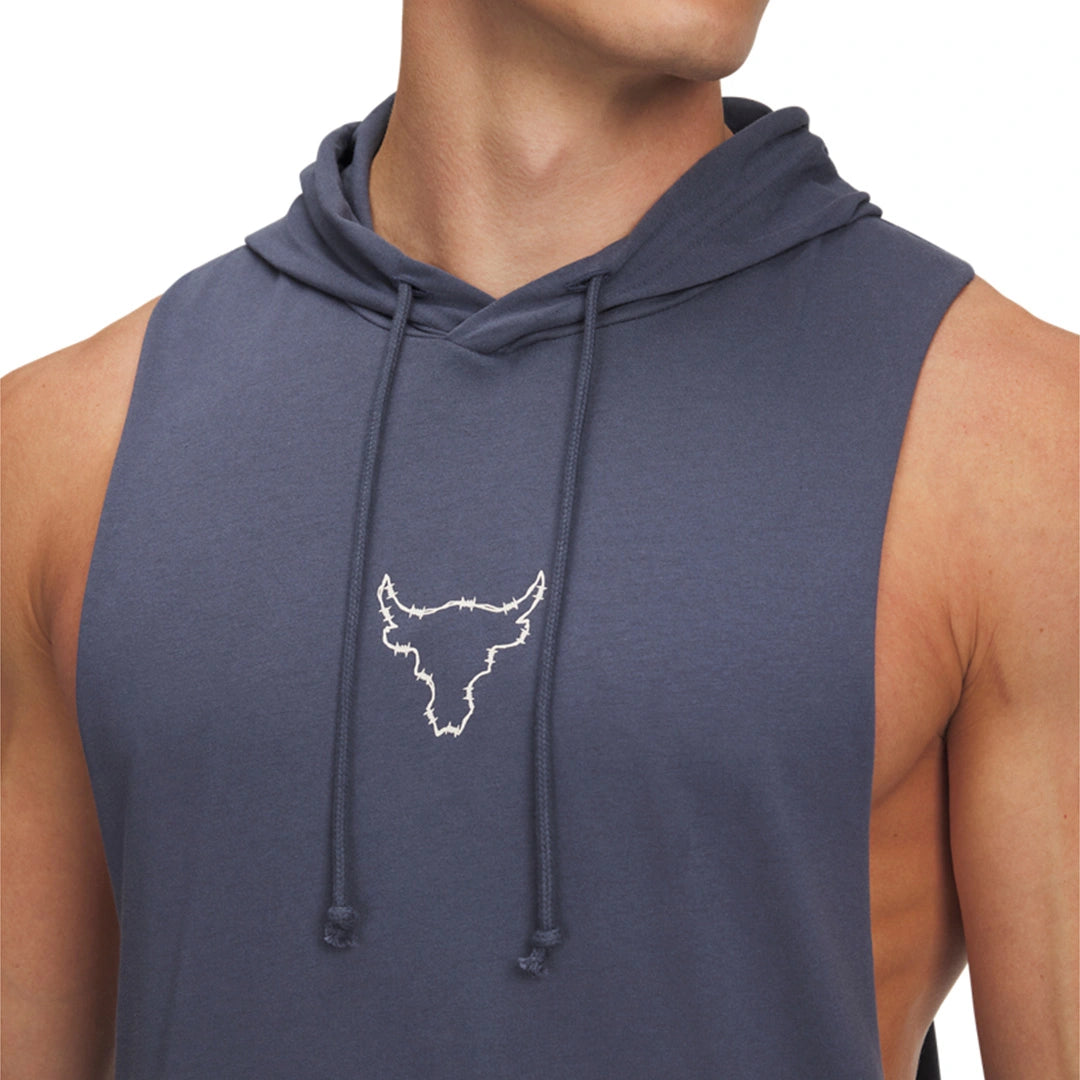 UA Men Project Rock Q3PO Sleeveless Hoodie | 6005048