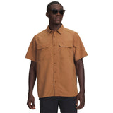UA Men Explor Woven Solid Short Sleeve | 6009204