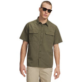 UA Men Explor Woven Solid Short Sleeve | 6009204
