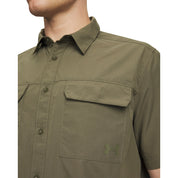 UA Men Explor Woven Solid Short Sleeve | 6009204