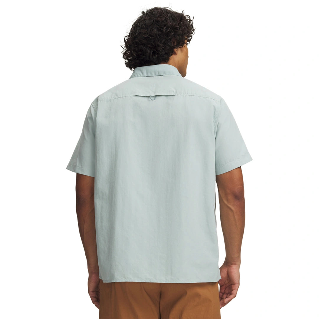 UA Men Explor Woven Solid Short Sleeve | 6009204