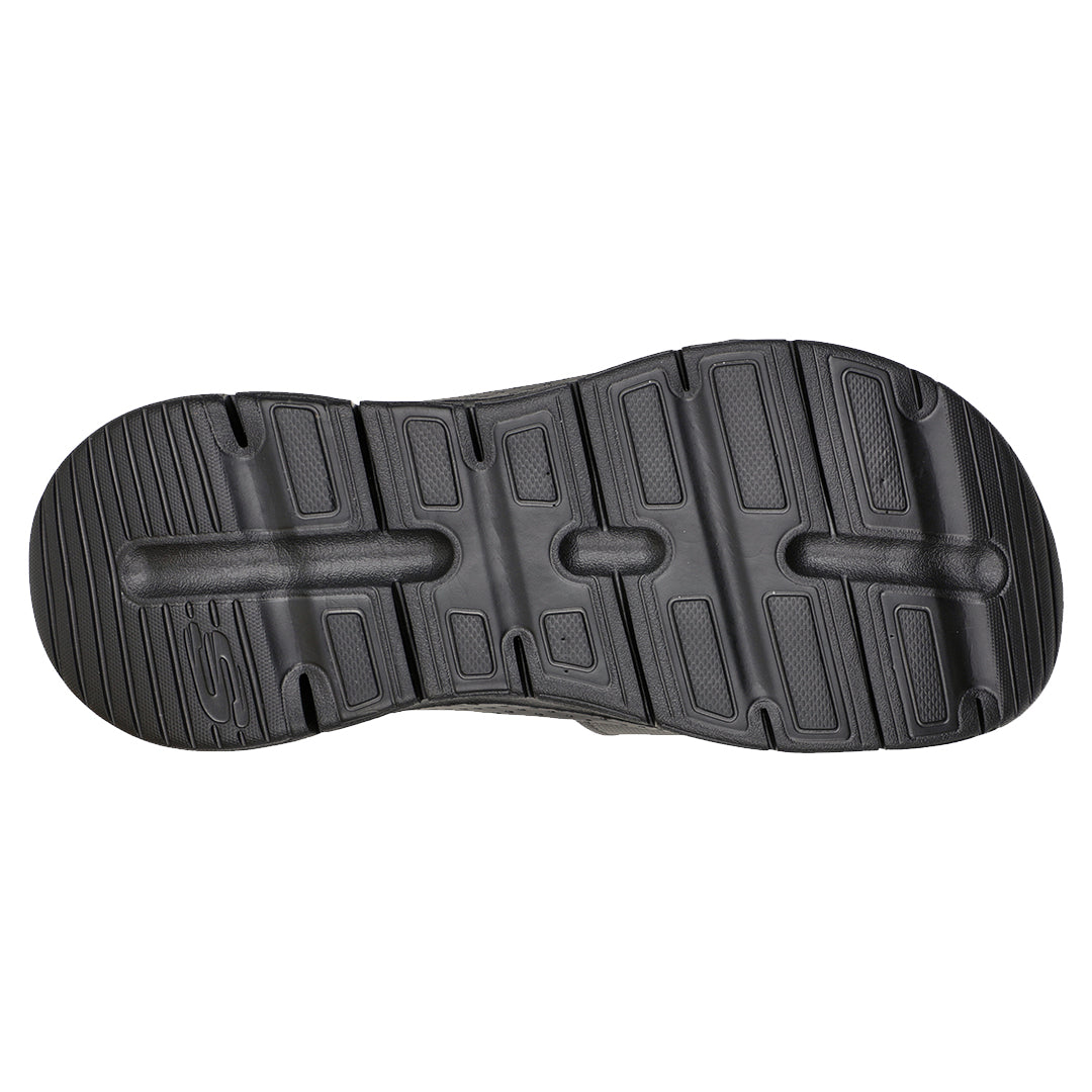 Skechers Men Single Adjustable Band Slide W/Arch Fit | 243159BBK