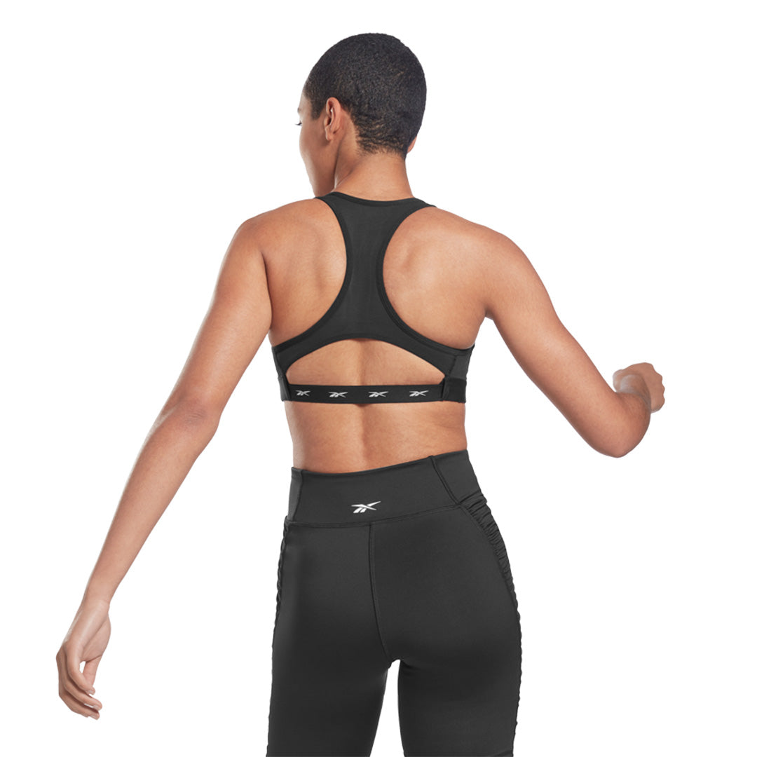 Gymshark Women's Minimal Light Support Sports Bra LL7 Black Size